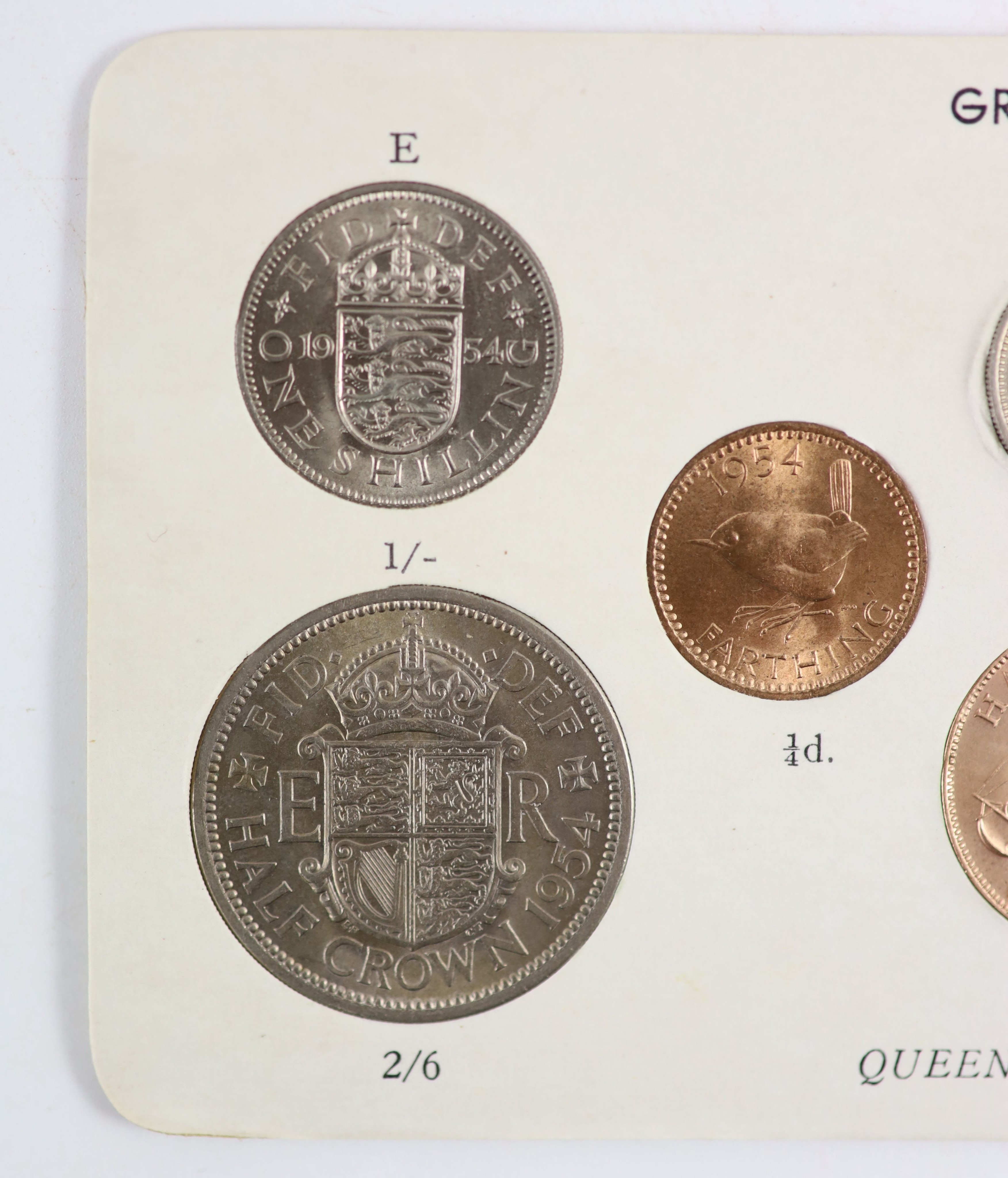 Queen Elizabeth II pre-decimal specimen coin sets for 1953 - 1967, first and second issues, all EF/UNC (15 sets), including 1954, 1957-1959 halfcrowns, florins and shillings, scarce in high grade